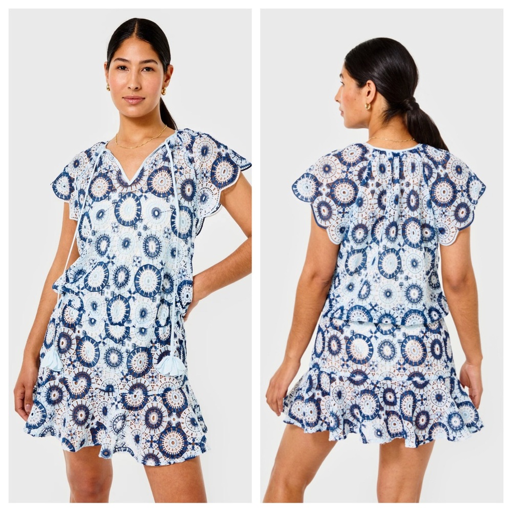 Cartolina Nantucket Joy Navy Blue Coverup Dress | Swimsuit Coverup